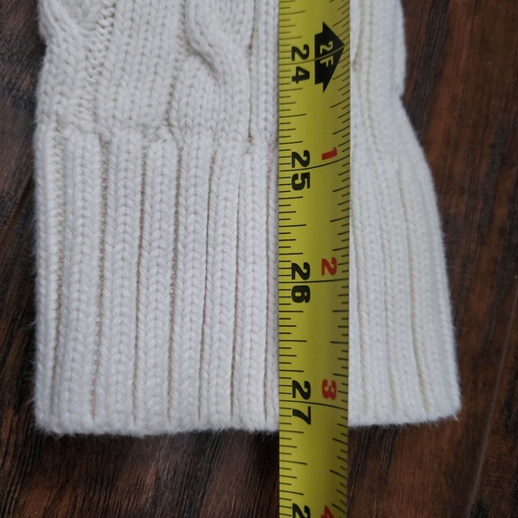 L.L. Bean Women's Cable Knit Sweater - Cream - Picture 6 of 11
